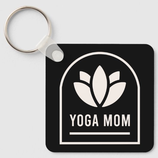 Yoga-Mama Yogi-Mutter Schlüsselanhänger (Vorderseite)