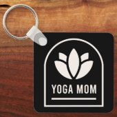 Yoga-Mama Yogi-Mutter Schlüsselanhänger (Vorderseite)