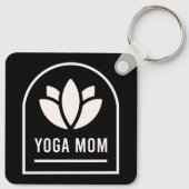 Yoga-Mama Yogi-Mutter Schlüsselanhänger (Rückseite)