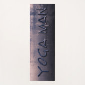 Yoga Man Blue Mallow rustikal Yogamatte (Vorderseite)