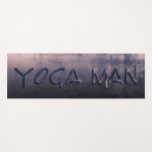Yoga Man Blue Mallow rustikal Yogamatte (Vorderseite (Horizontal))