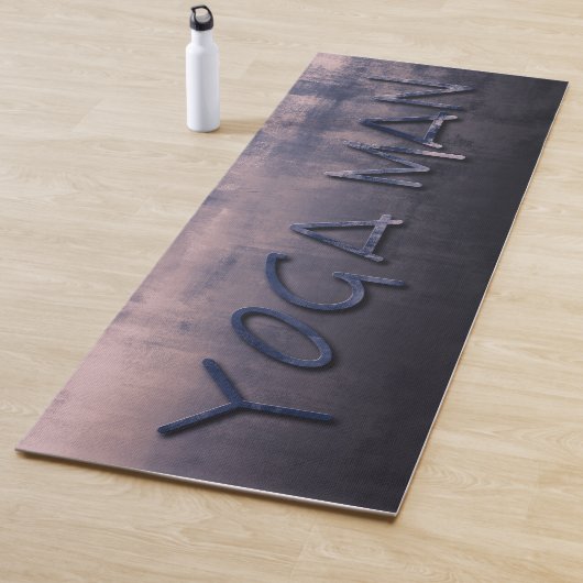 Yoga Man Blue Mallow rustikal Yogamatte (Beispiel)