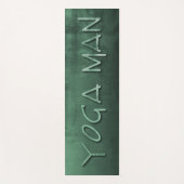 Yoga Man green rustic Yogamatte (Vorderseite)