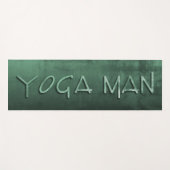 Yoga Man green rustic Yogamatte (Vorderseite (Horizontal))