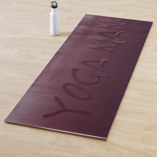 Yoga Man Lila Grau rustikal Yogamatte (Beispiel)