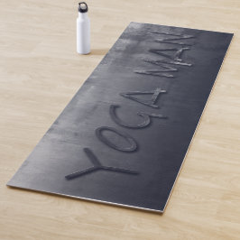 Yoga Man Navy Blue Grau rustikal Yogamatte