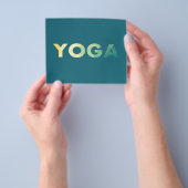 Yoga Mandala benutzerdefinierter Text Flyer (Gruppe)