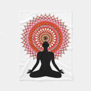 Yoga-Mandala Marokkanisches Sitzdesign, Yoga-Gesch Fleecedecke
