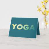 Yoga Mandala Meditate, Text hinzufügen Karte (Gelbe Blume)