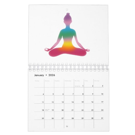 Yoga, Mandala, Meditation  Kalender (Jan 2026)