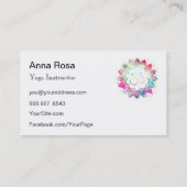 *~* Yoga Mandala OM Om Lotus Dozentin Visitenkarte (Rückseite)