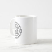 Yoga-Mandala Om-Symbol Buddha Yogi-Geschenk Kaffeetasse (Vorderseite Links)