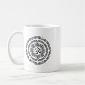 Yoga-Mandala Om-Symbol Buddha Yogi-Geschenk Kaffeetasse (Links)