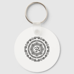 Yoga-Mandala Om-Symbol Buddha-Yogi-Geschenk Schlüsselanhänger