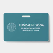 Yoga Mandala Personal Trainer Ausweis (Rückseite)