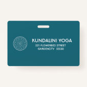 Yoga Mandala Personal Trainer Ausweis (Rückseite)