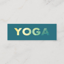 Yoga Mandala Personal Trainer Business Card Mini Visitenkarte