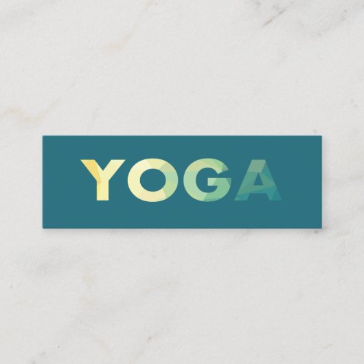Yoga Mandala Personal Trainer Business Card Mini Visitenkarte (Vorderseite)