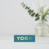 Yoga Mandala Personal Trainer Business Card Mini Visitenkarte (Stehend Vorderseite)
