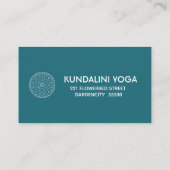 Yoga Mandala Personal Trainer Visitenkarte (Rückseite)