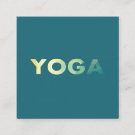 Yoga Mandala Personal Trainer Yogi Business Card Quadratische Visitenkarte
