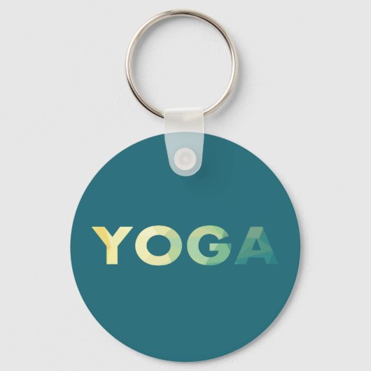 Yoga Mandala-Text Schlüsselanhänger (Vorderseite)