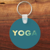Yoga Mandala-Text Schlüsselanhänger (Vorderseite)