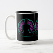 Yoga Mandala Zweifarbige Tasse (Links)