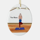Yoga - Mann Keramikornament (Rechts)