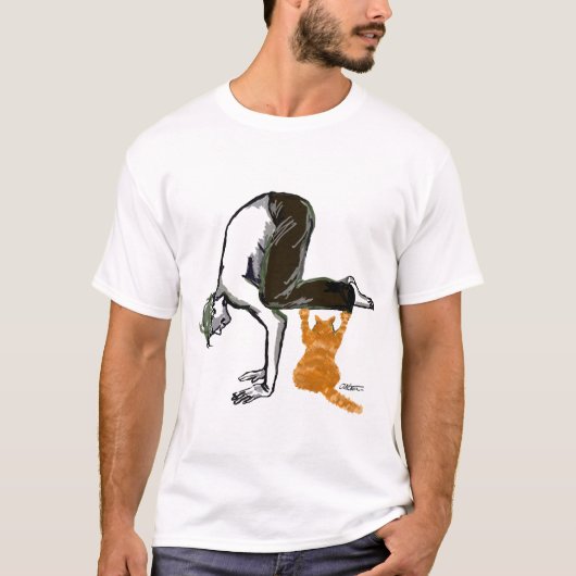 Yoga-Mann T-Shirt (Vorderseite)