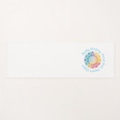Yoga Mantra Mandala Design Mat Yogamatte (Vorderseite (Horizontal))