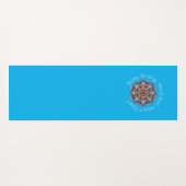 Yoga Mantra Mandala Design Mat Yogamatte (Rückseite (Horizontal))