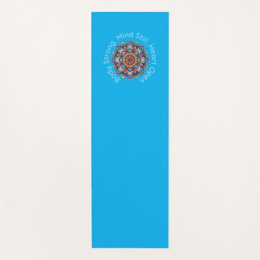 Yoga Mantra Mandala Design Mat Yogamatte (Vorderseite)