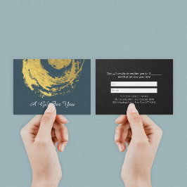 YOGA Massage Geschenkgutschein Blue Gold ZEN Symbo Rabattkarte