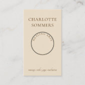 Yoga Massage Henna Hands Visitenkarte (Vorderseite)