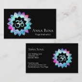 Yoga-Massage Lightworker *~* OM Reiki Visitenkarte (Vorne/Hinten)