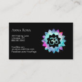 Yoga-Massage Lightworker *~* OM Reiki Visitenkarte (Rückseite)