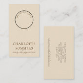 Yoga Massage Mehndi Henna Hands Business Card Visitenkarte (Vorne/Hinten)