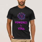 *~* Yoga Master Lila Kristallkugel Schwarz T-Shirt (Vorderseite)