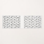 Yoga Mat American Sign Language ASL Alphabet Yogamatte (Vorderseite (Horizontal))