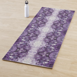 Yoga-Mat-Amethyst-Kristalle Yogamatte