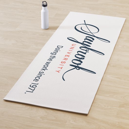 Yoga Mat - Arbeiten mit Orange Back Yogamatte (Beispiel)