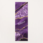 Yoga Mat aus lila Gold mit Individuelle Name Yogamatte (Vorderseite)