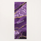 Yoga Mat aus lila Gold mit Individuelle Name Yogamatte (Rückseite)