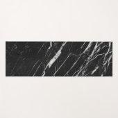 Yoga Mat aus schwarzem und weißem Marmor Yogamatte (Vorderseite (Horizontal))
