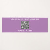 Yoga-Mat-Beispiel für Ihren QR-Code mit benutzerde Yogamatte (Vorderseite (Horizontal))