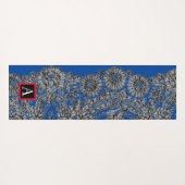 YOGA MAT BLACK LACE AND BUTTERFLILIS CUSTOM INITIA YOGAMATTE (Rückseite (Horizontal))