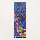 YOGA MAT BLACK LACE AND BUTTERFLILIS CUSTOM INITIA YOGAMATTE (Vorderseite)