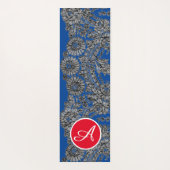 YOGA MAT BLACK LACE AND BUTTERFLILIS CUSTOM INITIA YOGAMATTE (Rückseite)
