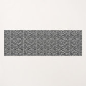 Yoga Mat Black White Hexagon Geometric Pattern Yogamatte (Vorderseite (Horizontal))